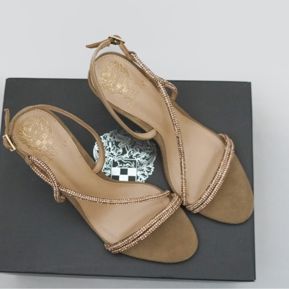 Vince Camuto Women’s Luanna Assymetrical Strappy Sandals Size 8 - Picture 3 of 6